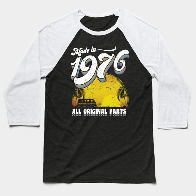 Made in 1976 All Original Parts Baseball T-Shirt by KsuAnn